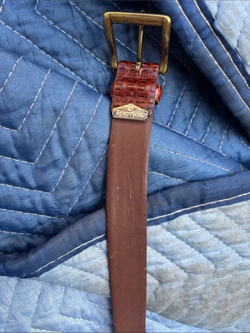 FootJoy Brown Leather Dress Belt Vintage. Size 40.